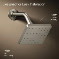 Single-function showerhead, 1.75 gpm