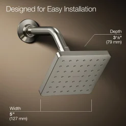 Single-function showerhead, 1.75 gpm
