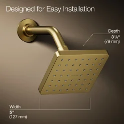 Single-function showerhead, 2.5 gpm