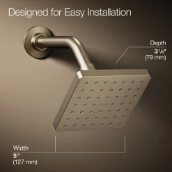 Single-function showerhead, 2.5 gpm
