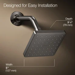Single-function showerhead, 2.5 gpm