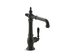 Single-handle bar sink faucet