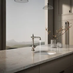 Single-handle bar sink faucet
