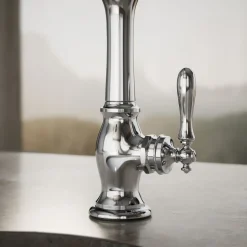 Single-handle bar sink faucet