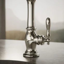 Single-handle bar sink faucet