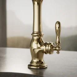 Single-handle bar sink faucet