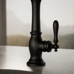 Single-handle bar sink faucet