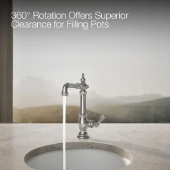 Single-handle bar sink faucet