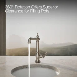 Single-handle bar sink faucet