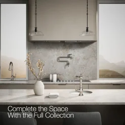 Single-handle bar sink faucet