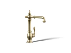 Single-handle bar sink faucet