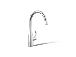 Single-handle bar sink faucet