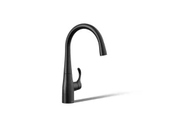 Single-handle bar sink faucet