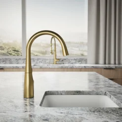 Single-handle bar sink faucet