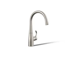 Single-handle bar sink faucet