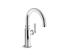 Single-handle bar sink faucet