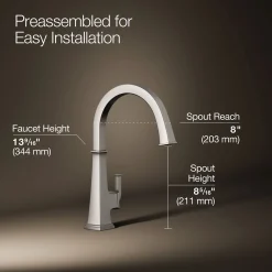 Single-handle bar sink faucet