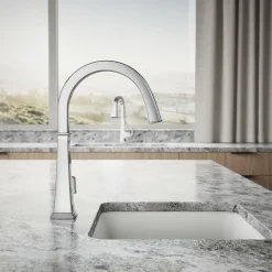 Single-handle bar sink faucet