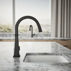Single-handle bar sink faucet