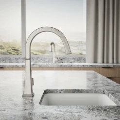 Single-handle bar sink faucet