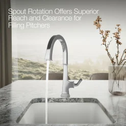 Single-handle bar sink faucet
