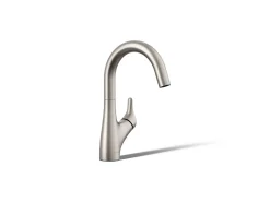 Single-handle bar sink faucet