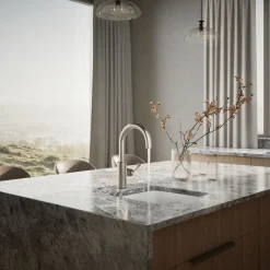 Single-handle bar sink faucet