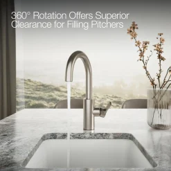 Single-handle bar sink faucet