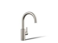Single-handle bar sink faucet