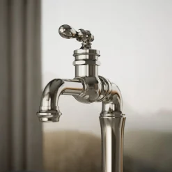 Single-handle bar sink faucet