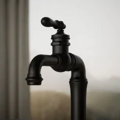 Single-handle bar sink faucet