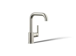 Single-handle bar sink faucet