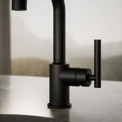 Single-handle bar sink faucet