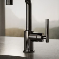 Single-handle bar sink faucet