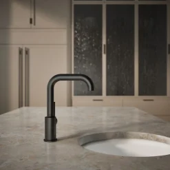 Single-handle bar sink faucet