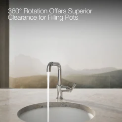 Single-handle bar sink faucet