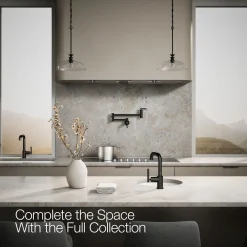 Single-handle bar sink faucet