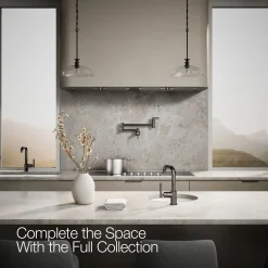 Single-handle bar sink faucet