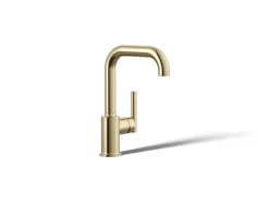 Single-handle bar sink faucet