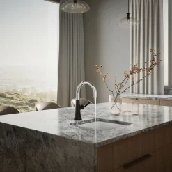 Single-handle bar sink faucet