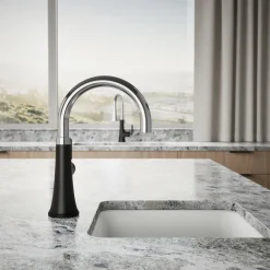 Single-handle bar sink faucet