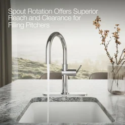 Single-handle bar sink faucet