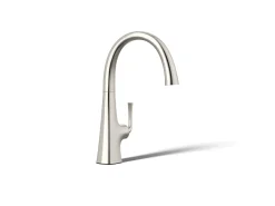 Single-handle bar sink faucet