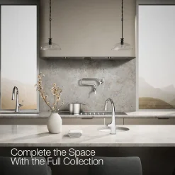 Single-handle bar sink faucet