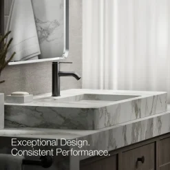 Single-handle bathroom sink faucet, 1.2 gpm