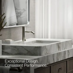 Single-handle bathroom sink faucet, 1.2 gpm