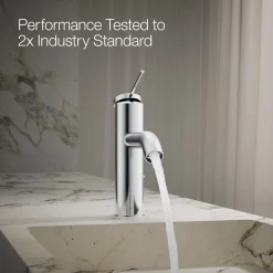 Single-handle bathroom sink faucet, 1.2 gpm