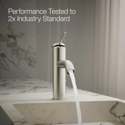 Single-handle bathroom sink faucet, 1.2 gpm