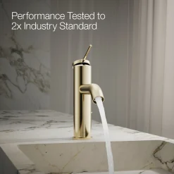 Single-handle bathroom sink faucet, 1.2 gpm