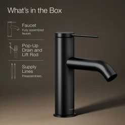 Single-handle bathroom sink faucet, 1.2 gpm